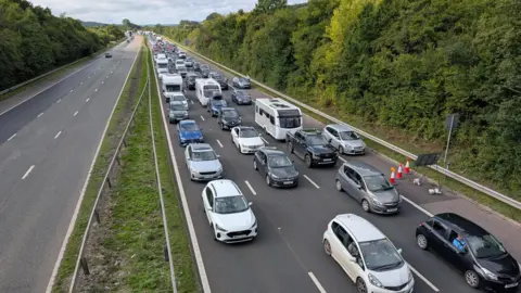 Read more about the article M5 closed in both directions in Devon after crashes