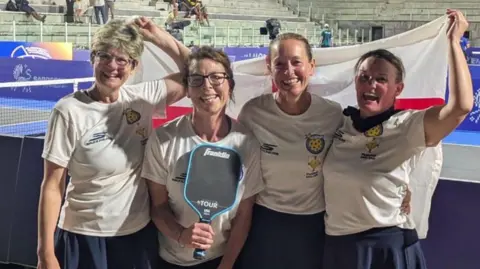 Read more about the article PE teacher from Plymouth wins gold at Pickleball championships