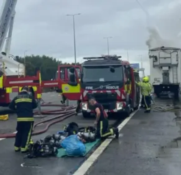 M5 reopens after lorry fire causes major delays in Devon