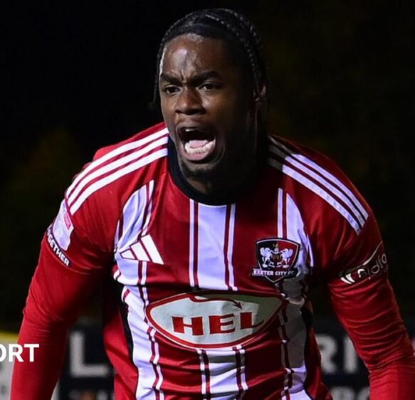Akeel Higgins: Exeter City loanee shows ‘undoubted talent’ in Devon derby win