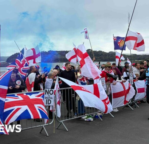 About 200 people take part in Plymouth Hoe protest