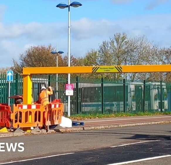 Barriers installed at Taunton car park to deter unwanted visitors