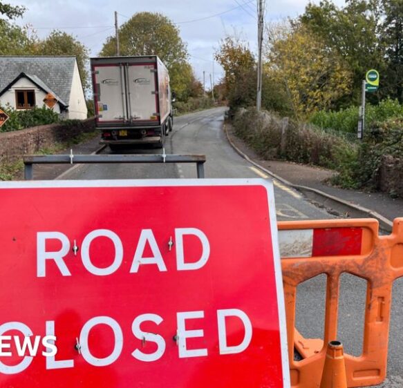 A39 closed in West Somerset due to lorry fuel spillage