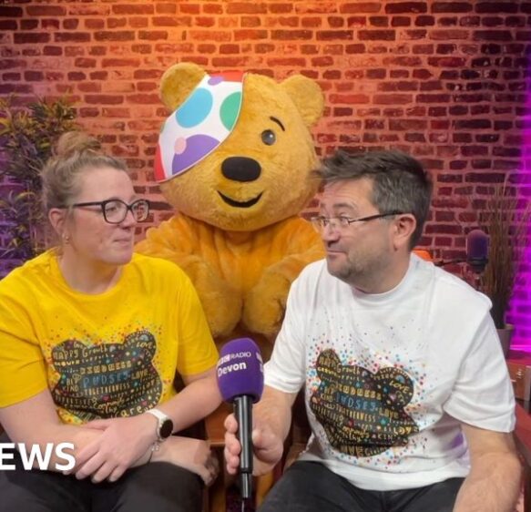 Radio Devon presenters gear up for three-legged walk