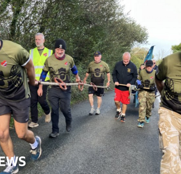 Team reach South West in military field gun charity challenge