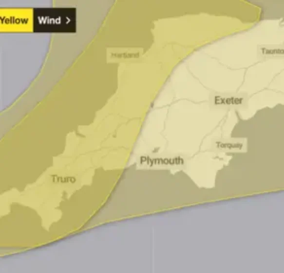 Storm Benjamin ‘to bring wind and heavy rain’ to South West
