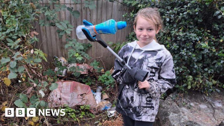 Read more about the article Somerset boy, 9, launches 100-day litter-pick challenge
