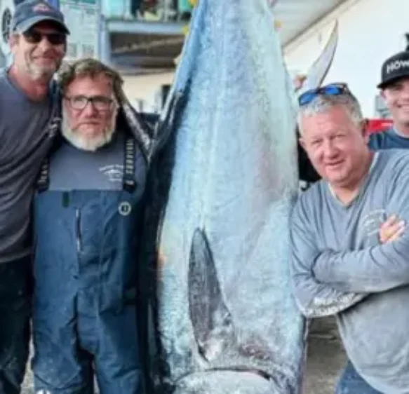 Fisherman catch 210kg bluefin tuna off Devon coast