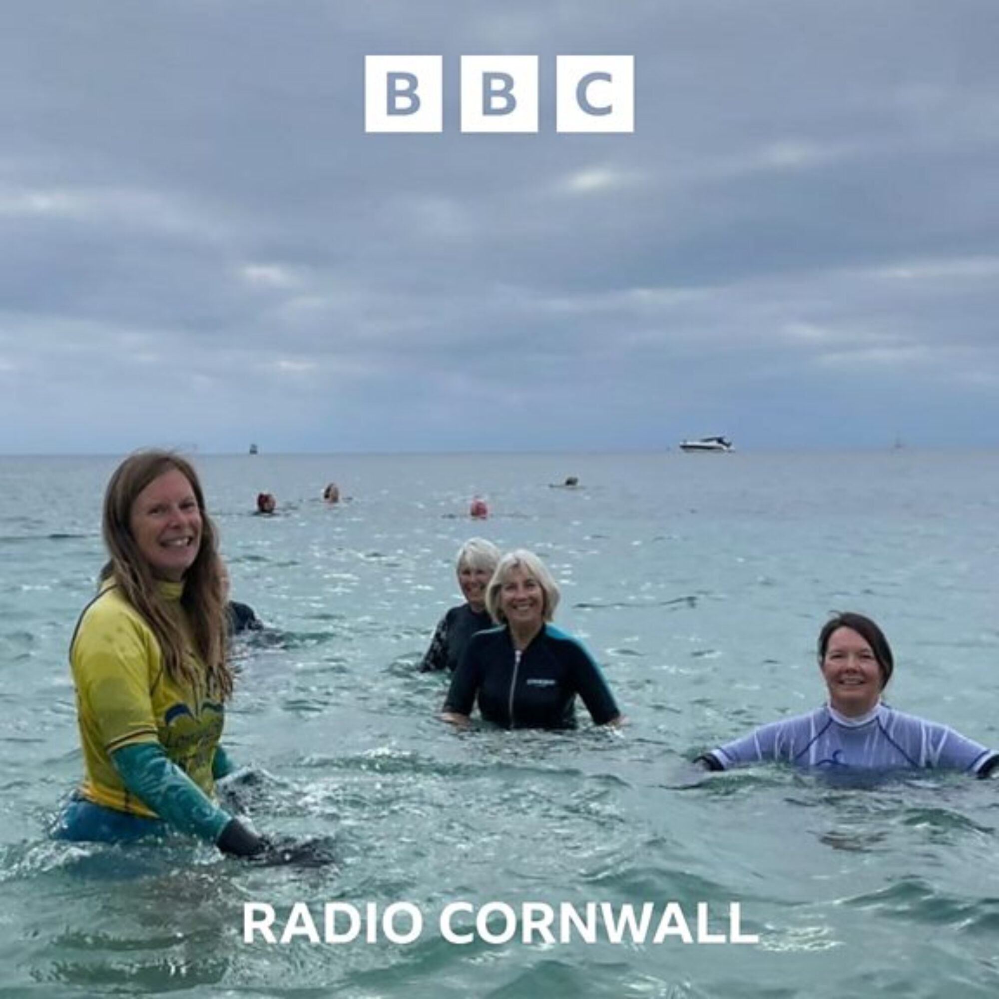 Daily Dip for Dave sea swim at Gyllyngvase beach