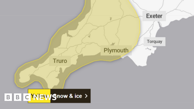 Read more about the article Met Office warns of snow and ice for Devon and Cornwall