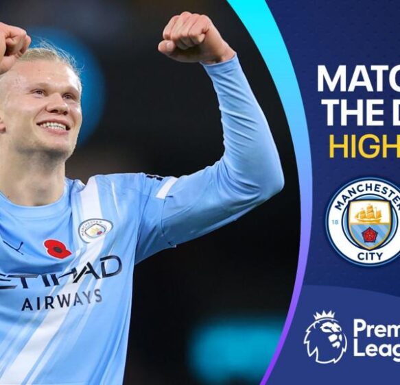 Haaland scores twice to send Man City second