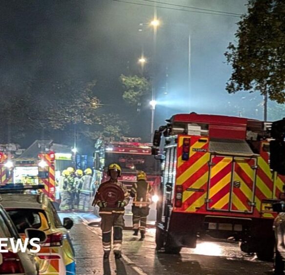 Fire tears through derelict bungalow near Christchurch Hospital