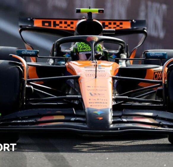 Sao Paulo Grand Prix: Lando Norris takes sprint pole with Oscar Piastri third in Interlagos