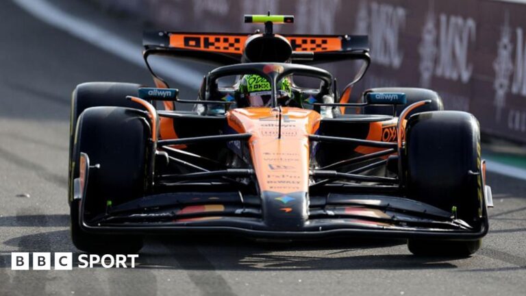 Read more about the article Sao Paulo Grand Prix: Lando Norris takes sprint pole with Oscar Piastri third in Interlagos
