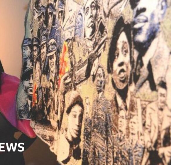 Wells Cathedral hosts tapestry highlighting Black British history