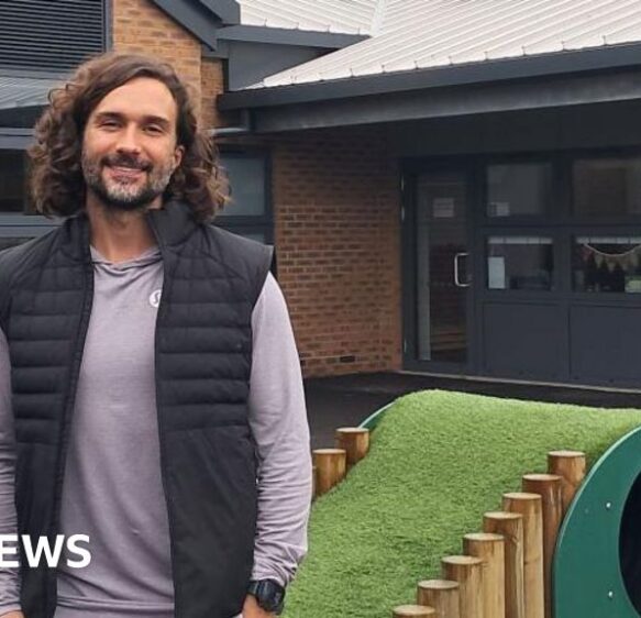 Joe Wicks returns to celebrate reopening of fire-hit school