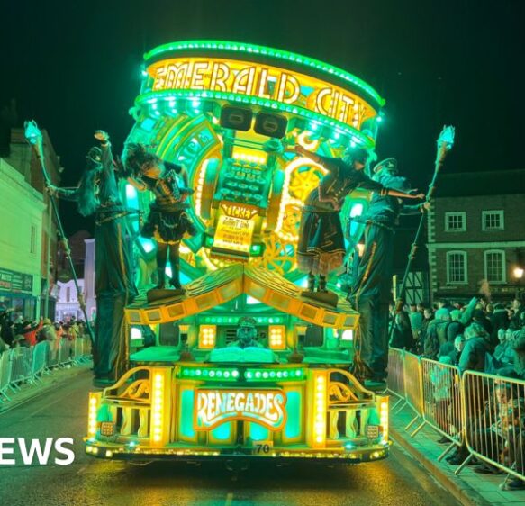 Carnival lights and Punkie night