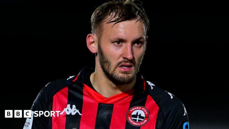 Read more about the article Tom Harrison: Truro City defender returns to fitness after knee injury