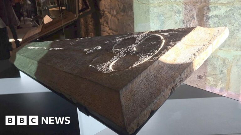 Read more about the article Medieval grave slab goes on display