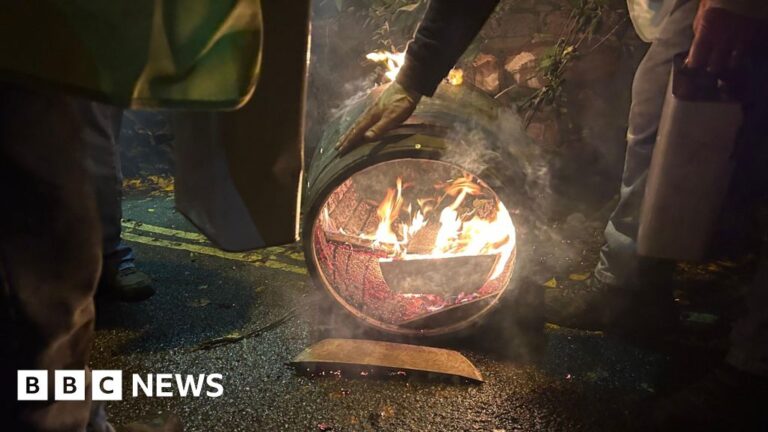 Read more about the article Clean up of flaming Tar Barrels under way in Ottery St Mary
