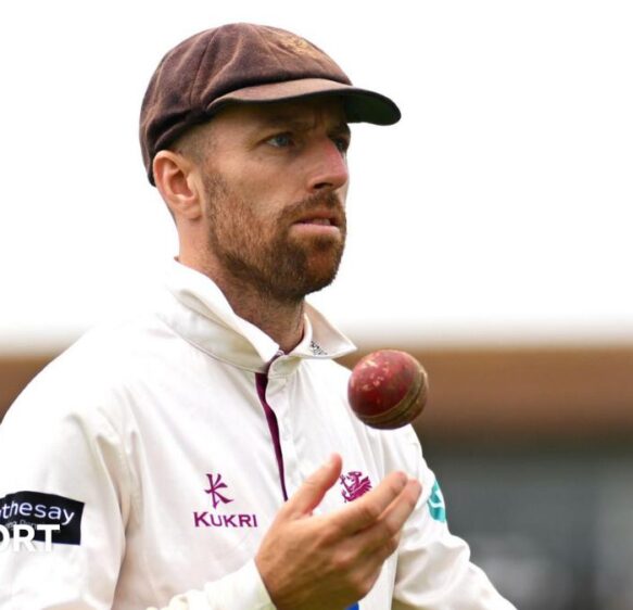 Jack Leach: England spinner signs new deal with Somerset to end of 2028