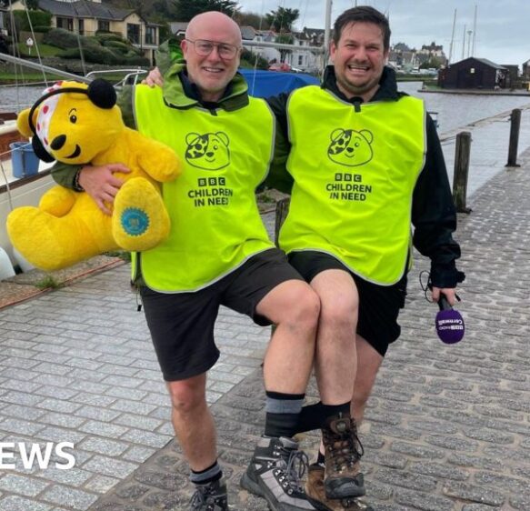 BBC Radio Cornwall presenters set off on three-legged challenge