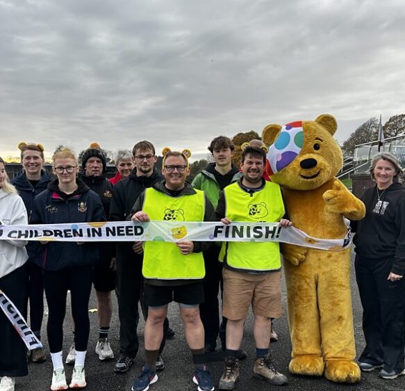 BBC Radio Cornwall three-legged challenge success