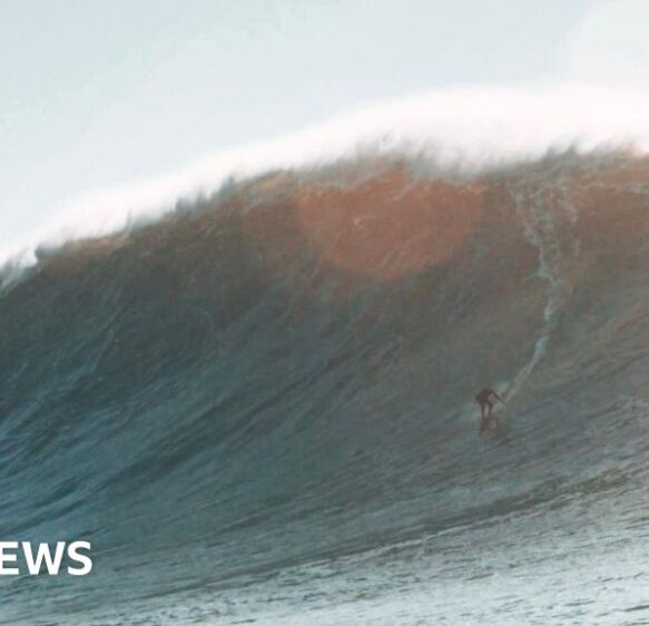 Monster wave brings record hope for Devon surfer Laura Crane
