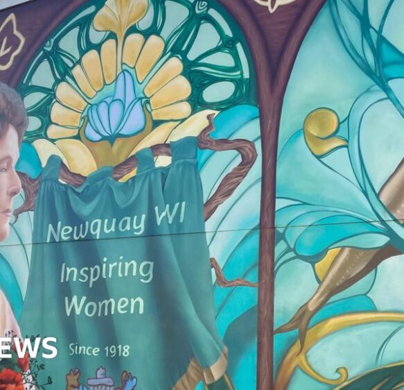 Mural celebrating Newquay Women’s Institute leader unveiled