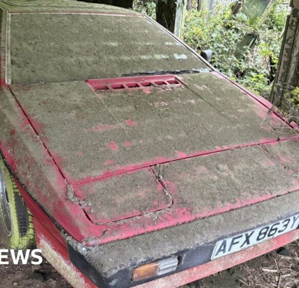 Lotus Esprit left in barn for 30 years up for auction