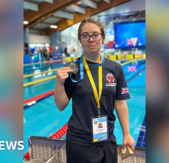 Down’s syndrome swimmer from Somerset says title wins ‘surreal’