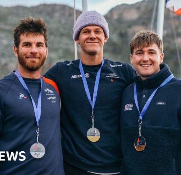 Cornish windsurfer wins bronze medal at European Championships