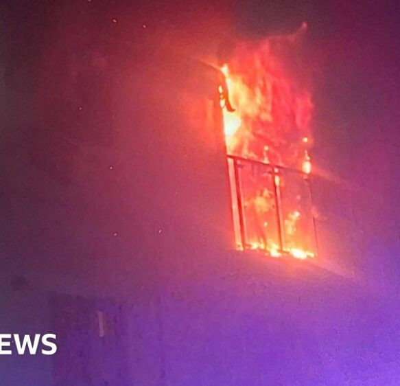 Frome flats evacuated after blaze rips through building