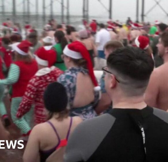 Some South West festive swims cancelled due to wind warning