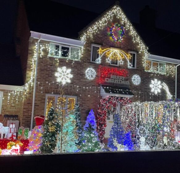 In Pictures: Christmas lights and festive scenes sparkle in the south