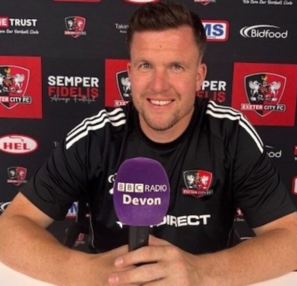 Exeter City will play Manchester City in the third round of the FA Cup
