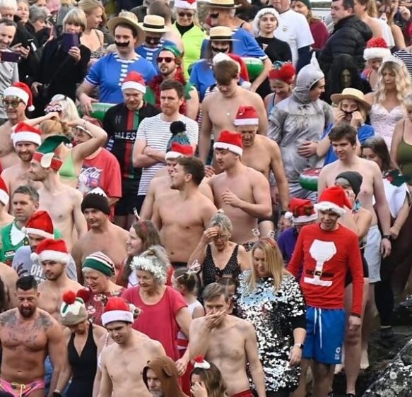 Swimmers prepare for popular Coverack dip