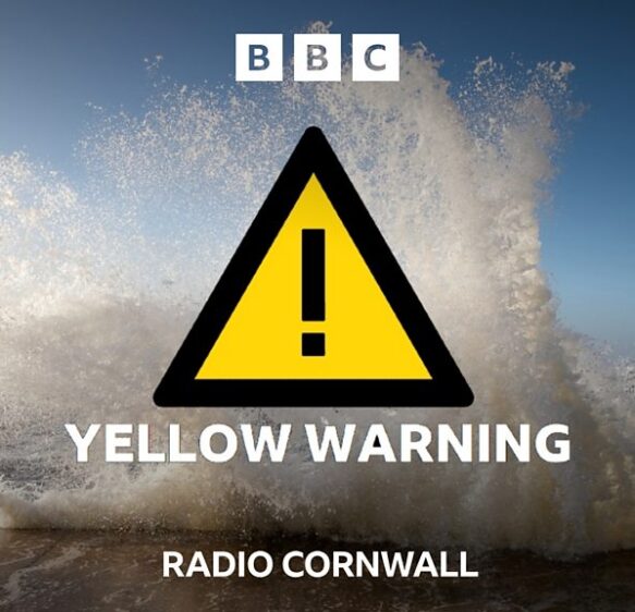 After the ice there's a wind warning for Cornwall