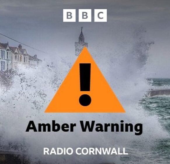 Storm Goretti: Amber warning for wind in Cornwall