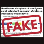 Zero evidence New IRA intend to target migrants, countering online claims