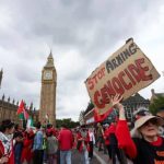 Pro-Palestine groups call for Israel arms ban on anniversary of UK recognition