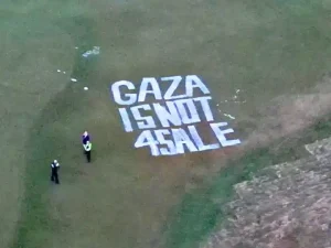 Protesters who spray painted Trump’s golf course in Scotland to face ‘terror’ sentencing